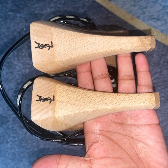 YSL Saint Laurent Polka Dot Heels - Picture 2 of 4